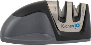 KitchenIQ 50009 Deluxe Diamond Edge Apontador de aderência, preto, Manual
