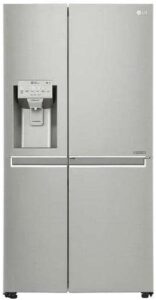 Refrigerador LG Side By Side New Lancaster 601L Door In Door Aço Escovado 110V GS65SDN
