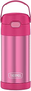 Thermos Garrafa infantil Carros Funtainer, aço inoxidável, 354 ml, rosa