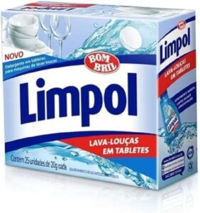 Detergente em Tabletes Máquina de Lavar Louças 500gr, Limpol
