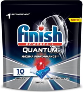 Finish Quantum Ultimate - Detergente para Lava Louças em tabletes com 10 unidades
