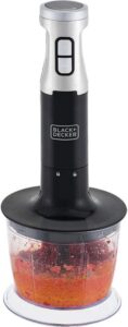 Black Decker Mixer Mini Processador Vertical 3 em 1, com Design em Inox, Modelo MK600, 127V