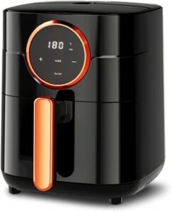 GAABOR FRITADEIRA ELÉTRICA SEM ÓLEO AIR FRYER 4L 1400W DIGITAL TOUCH TECNOLOGIA CYCLONE 360 127V GRAFITE
