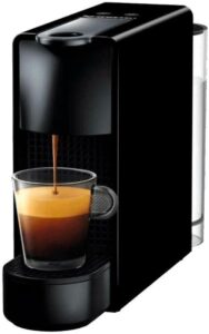 Nespresso Essenza Mini Cafeteira 110V, máquina de café Espresso compacta para casa, máquina de cápsula/cápsula elétrica automática (preta)
